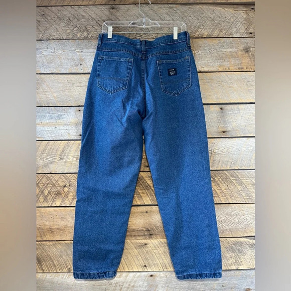 Lakin McKey Trading Flannel Lined Jeans Womens 12M Blue Denim Pants - Picture 2 of 11